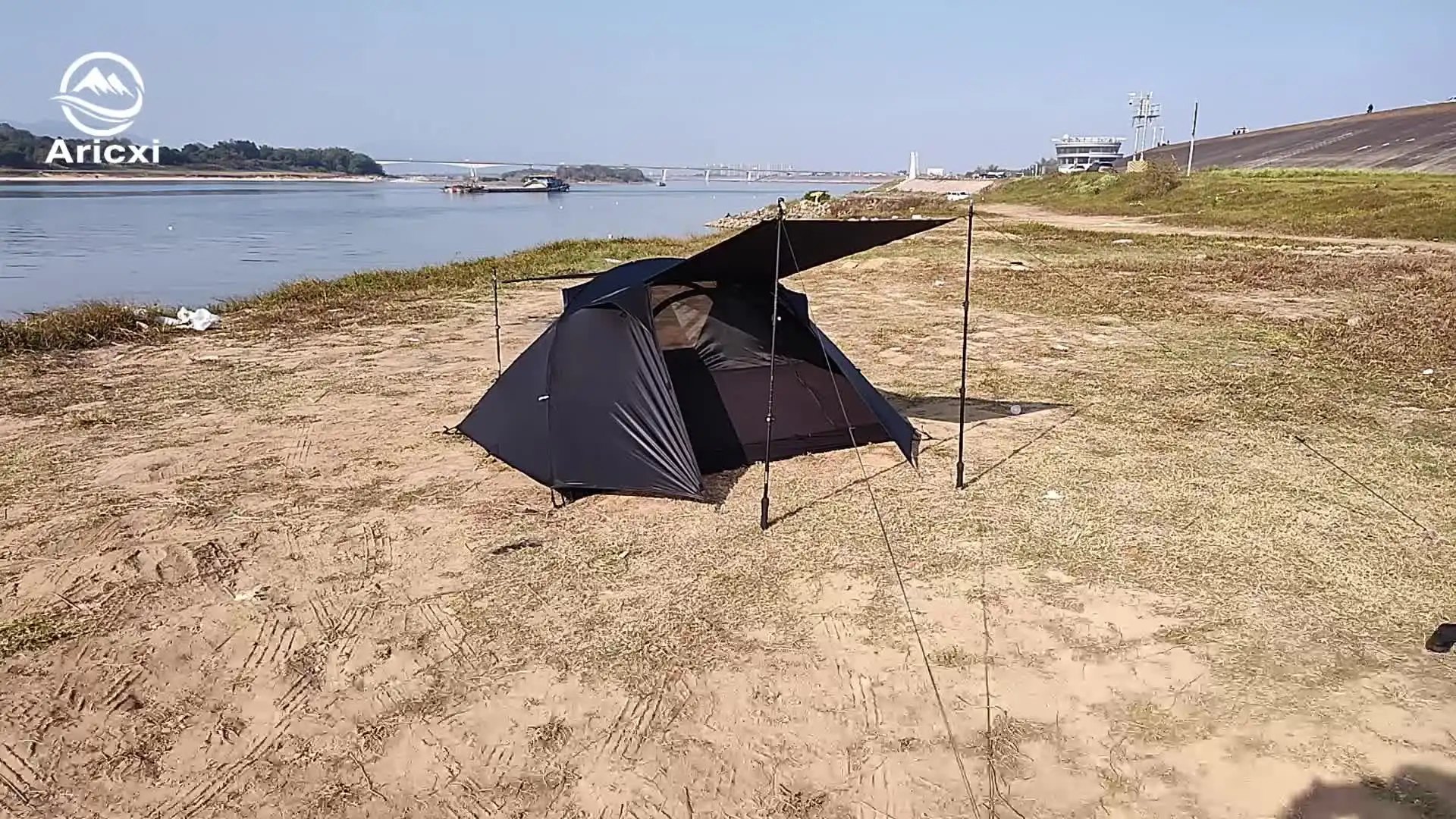 aricxi 軽量2人用テント Aricxi-超軽量の3人用テント,2層のテント,屋外での使用