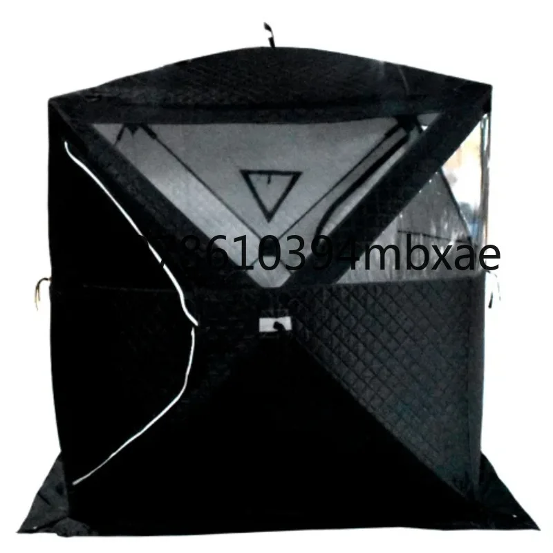 Tenda Da Sauna Addensata A Tre Strati Pop-Up Automatica All'Aperto Con Tenda Da Campeggio Per La Pesca Sul Ghiaccio Con Grande Finestra Tenda Da Sauna