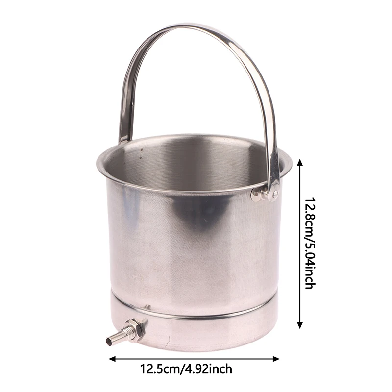 1.6L Stainless Steel Enema Bucket Kit-Easy Clean Colon Cleansing For Home Maintenance