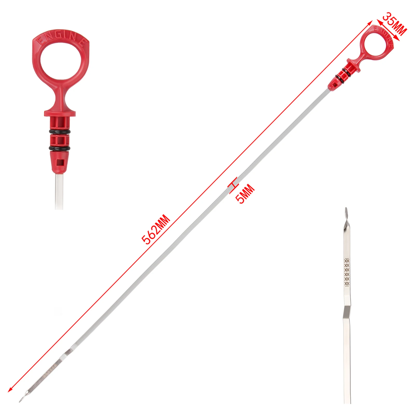 Car Oil Dipstick Handle Engine Oil Dipstick for Volvo S80 V70 XC70 C70 S60 S70 93-09 2.5L 2.4L 9497557