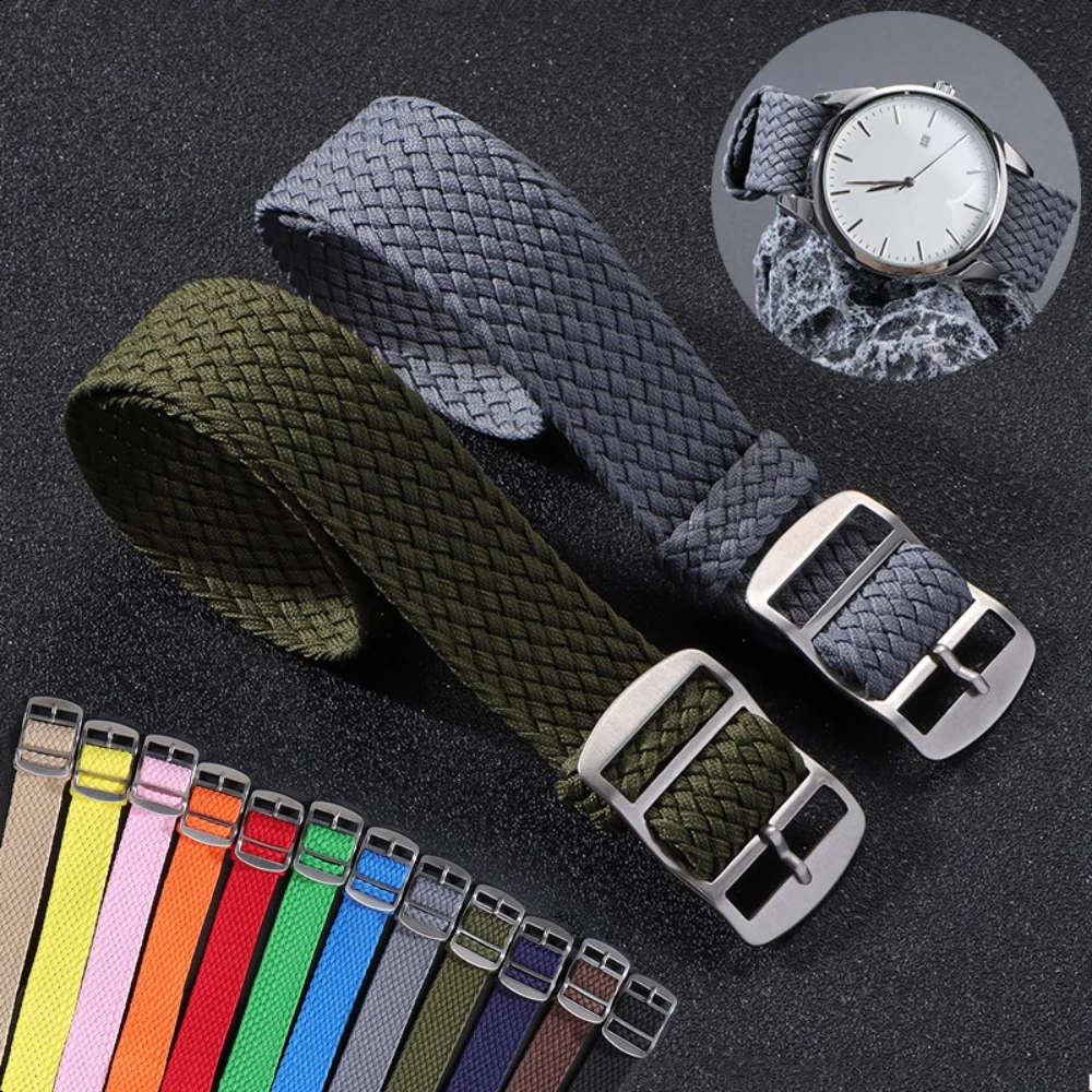 Versatile Woven Nylon Watch Strap - Sporty Fabric Wristband