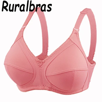 Ruralbras Minimizer Push Up Bras For Women Wireless Full Coverage Cotton Bra Seamless Top Plus Size 38 - 50 C D E F Cup BH C01 1