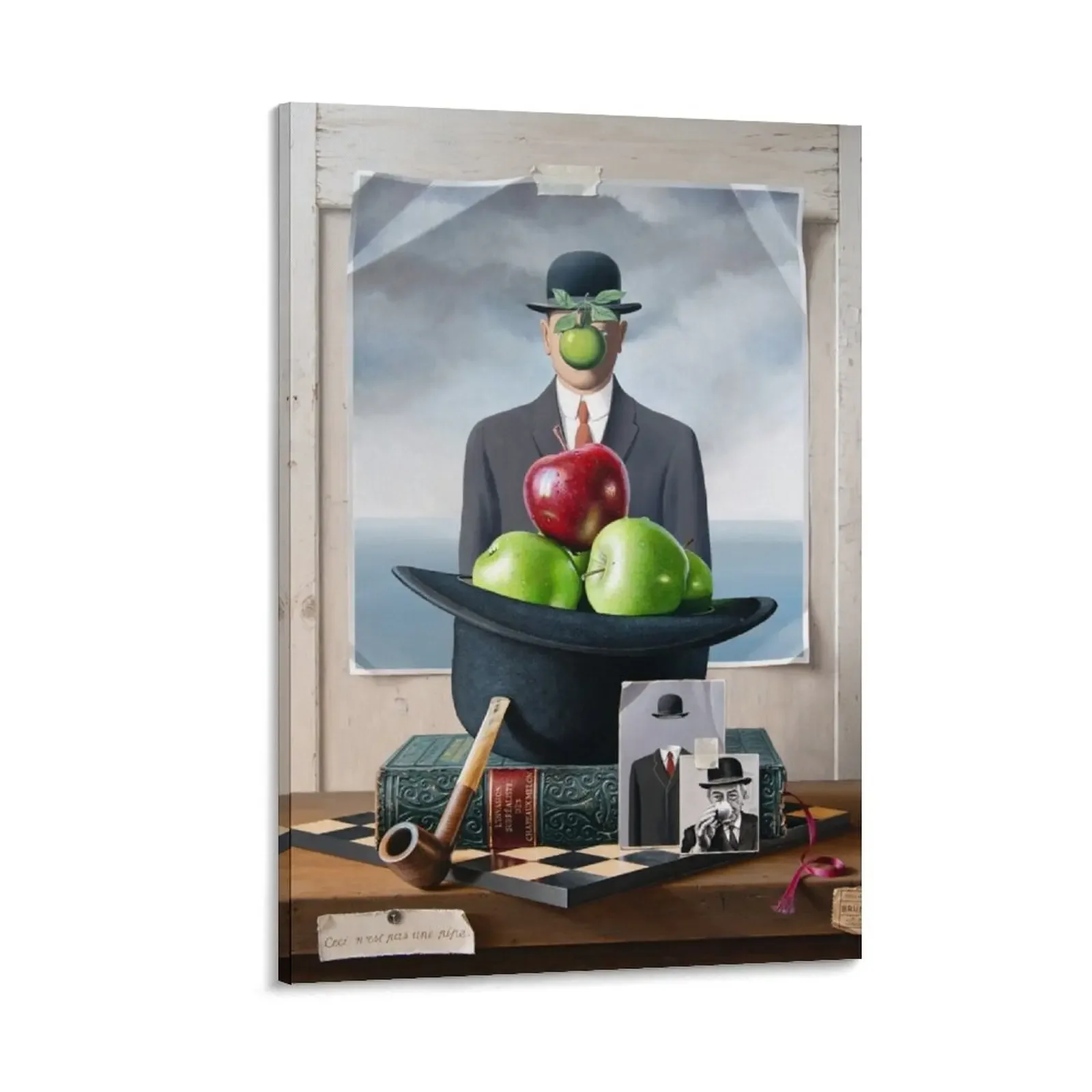 

Homage to Magritte Canvas Painting Decoration for bedroom ornaments for home decorative wall canvases