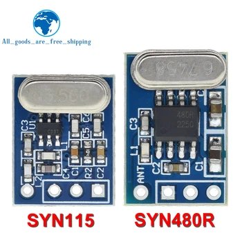 TZT 무선 송신기 리시버 보드 모듈, SYN115 SYN480R ASK/OOK 칩 PCB, Arduino용, 433MHZ