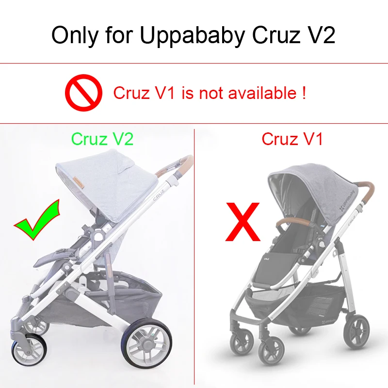 Stroller wheel tire for Uppababy Cruz V2 pushchair front or back wheel PU tubeless tyre cover baby buggy replace accessories stroller accessories