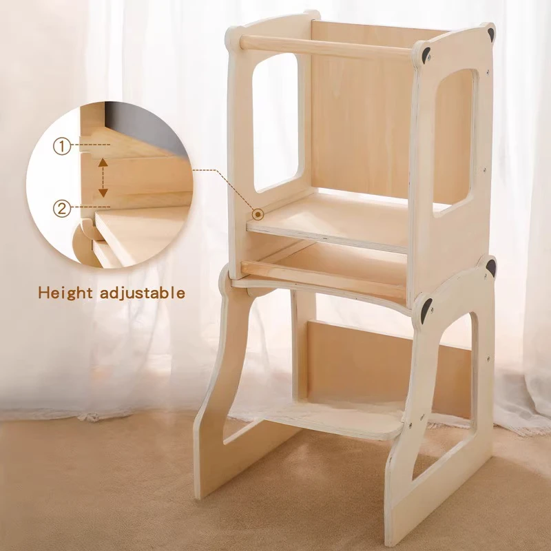 Montessori Toddler Learning Tower, Kitchen Handwashing Steps, Baby Wash Boarding Chair, Children's Treadmill Footstool