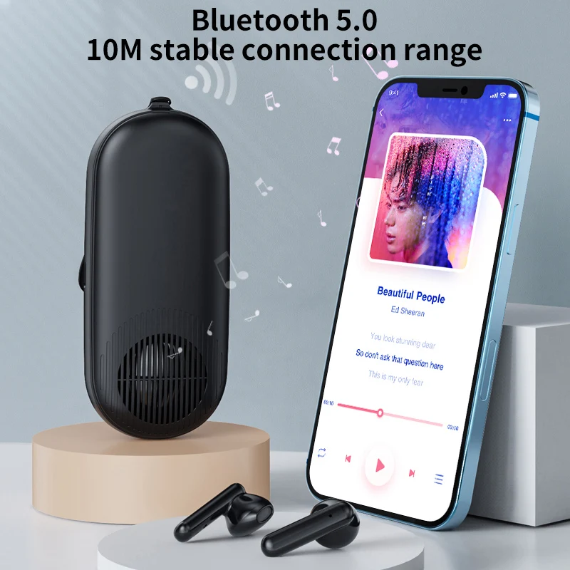 

KINGSTAR Outdoor Wireless Earphone Bluetooth Speaker 2 in 1 TWS Earbuds Wireless Subwoofer Stereo Bass Music Sports Headset