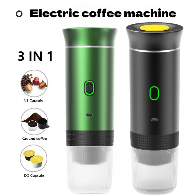 Portable capsule coffee machine American-European concentrated electric small wireless heat pump press-type coffee multifunction
