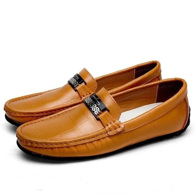

Genuine Leather Shoes Men Driving Men Shoes Casual Leather Boat Brand Men Loafers Wedding Shoes Slip-on Male Loafers