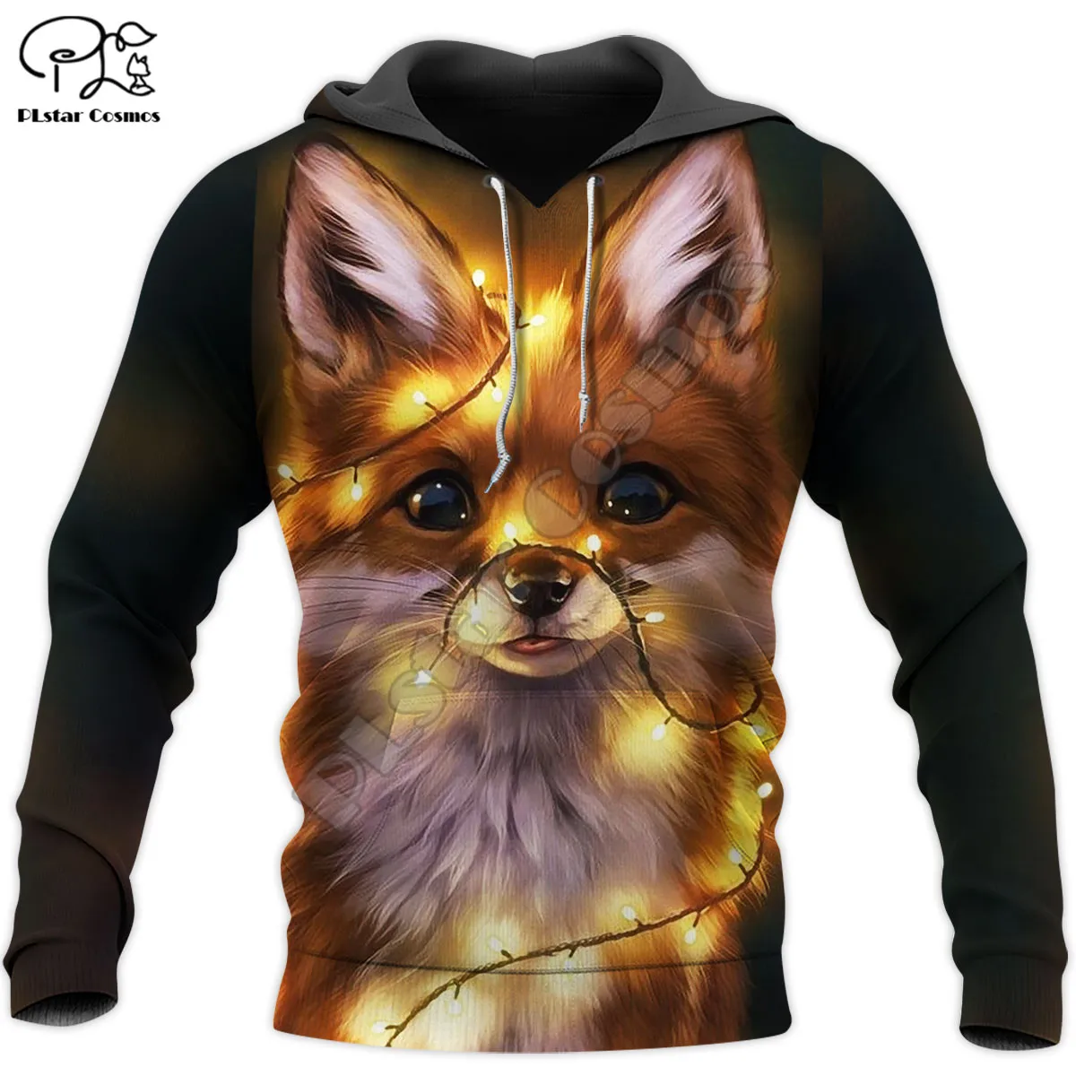 PLstar Cosmos Cute Fox Animal 3D Printed New Fashion Hoodies Sweatshirts Zip Hoded For Men/Women Casual Streetwear Apparel F09