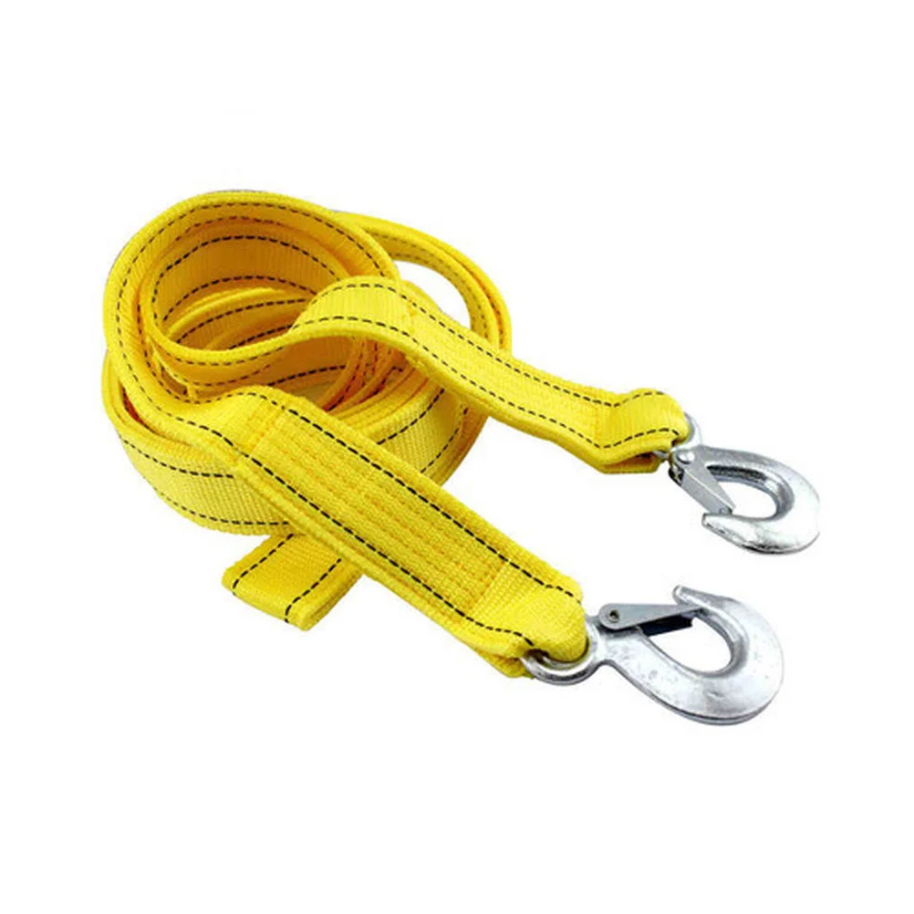 

1Pc Ton Car Trailer Rope Practical Durable Outdoor Emergency Kit Nylon Tow Rope Double Thicken Car Trailer(Yellow)