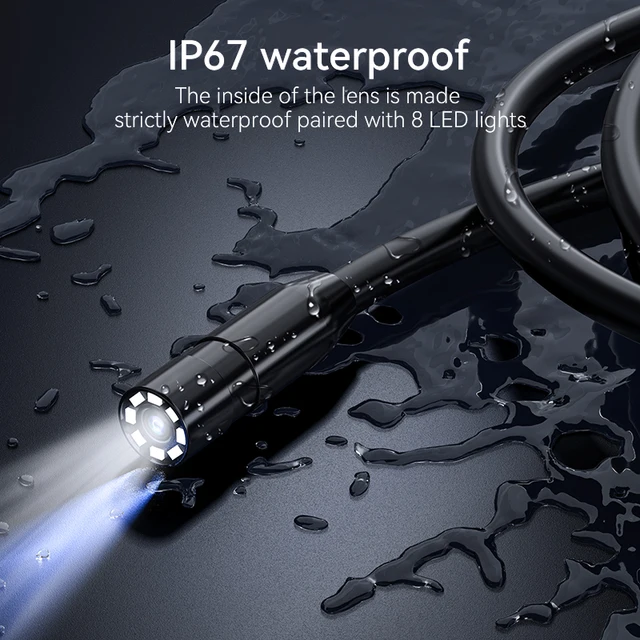 KERUI 2MP  4.3 Inch IPS Screen  Industrial Endoscope Camera for Pipe Sewer Dual Lens Waterproof Inspection Monitor Car Repair 2