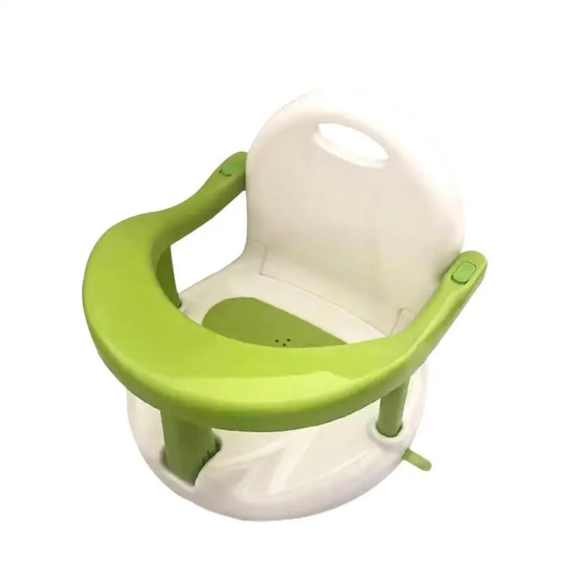 

Baby Bathtub Seat Anti-slip Baby Shower Chair Bathroom Chair With Backrest Support And Suction Cups Stable Shower Chairs For
