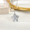 99240-edca92.png Collier géométrique en acier inoxydable pour femmes, pendentif tournesol, chaîne de clavicule, accessoires de bijoux esthétiques