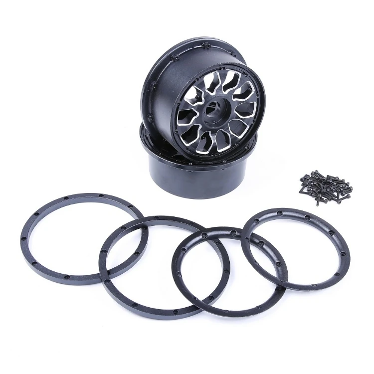 

Cast Aluminum Rims with Aluminum Bead-locks for LOSI 5IVE-T Rovan LT SLT Buggy or King Motor X2