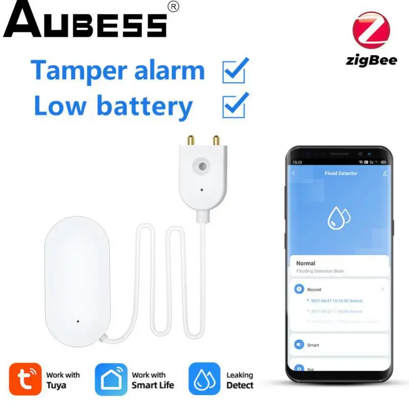 Aubess Zigbee Door Sensor Door Window Sensor Open/Close Entry ZigBee Smart Security Alarms Compatible With Alexa Google Home