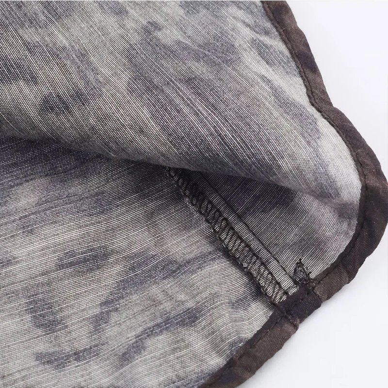 2025 New Vintage Printed Midi Skirt With Belt Ruffles Pleated Long Skirts For Women Fashion High Street Casual Chic Party Skirts