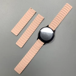 Magnetic Loop Silicone Strap Band - Enhanced Comfort and Style - 1Pcs 22mm Universal (Pink)