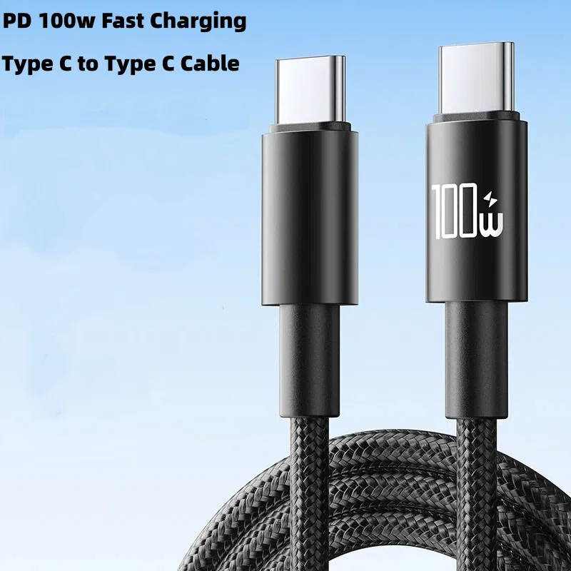 100W USB-C Fast Charging Cable - Nylon Braided