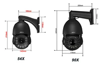 Tracking automatique infrarouge du métal du laser 8mp 4K 90X zoom optique 360 °   Caméra dôme de surveillance IP Audio ONVIF 5G 2.4GHz WIFI PTZ 2