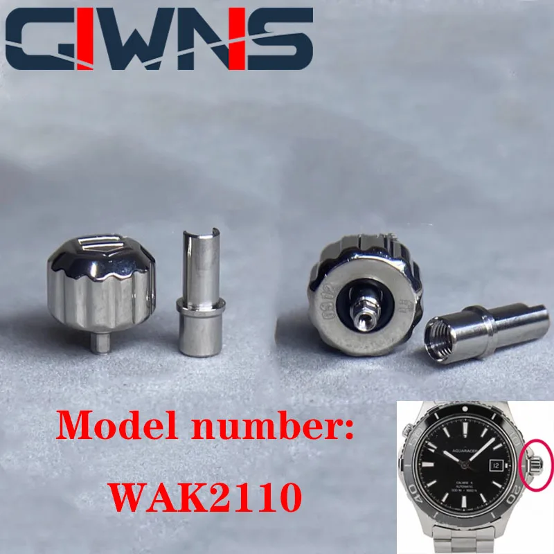 Accessori Corona Tubo Testa Orologio Per Tag Heuer Aquaracer Wak2110