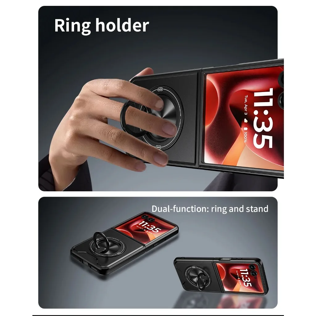 Magsafe Magnetic Ring Holder Stand Armor Rugged Shockproof Phone Case Cover