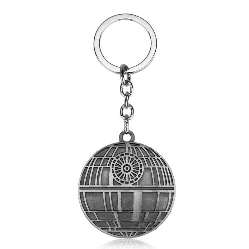 Star War Portachiavi Portachiavi Death Star Orbital Battle Station Round Metal Retro Star Wars Portachiavi Per Fan Souvenir Chaveiro