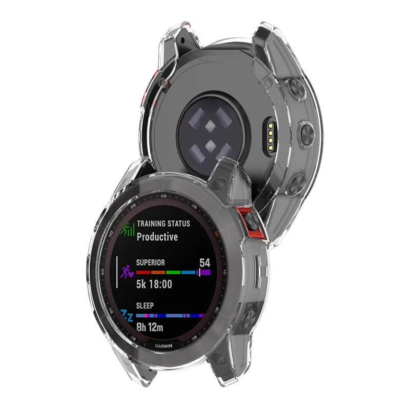 TPU Protective Case Cover for Garmin epix Gen2 Smart Watch Clear Colorful Soft Protector Cover Shell for epix Gen 2