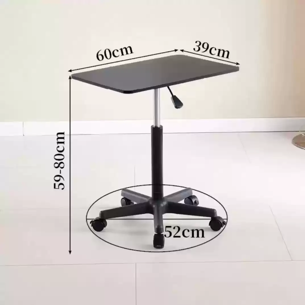 Wooden Portable Small Desk Stable Standing Workstation Height-Adjustable Bedside Desk Durable Laptop Table