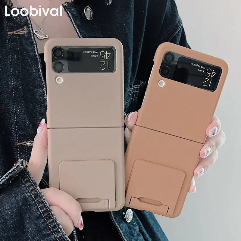 Flip 4 3 Supporto Staffa Per Samsung Galaxy Z Flip 4 3 Caso Duro Sottile Per Samsung Flip 4 3 Z3 Z4 Flip4 Flip3 5G Copertura