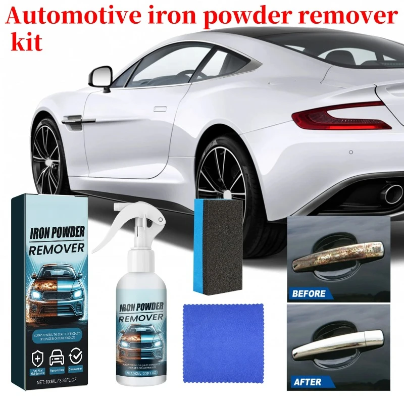 Automotive Iron Powder Remover Prevents Oxidation and Rust Removal of Automotive Painted Tires Clean Decontamination Retreader/