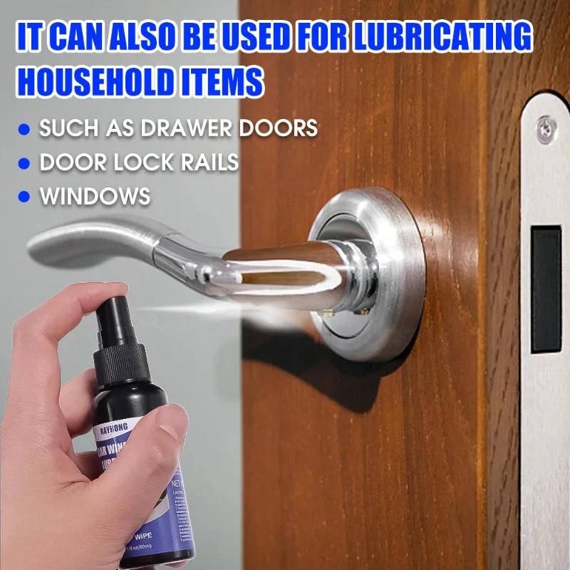 60ml Car Window Lubricant Sunroof Track Sealant Strip Lubrication Spray Softening Maintenance Tool Lifting Glass Noise Eliminate car lubricant