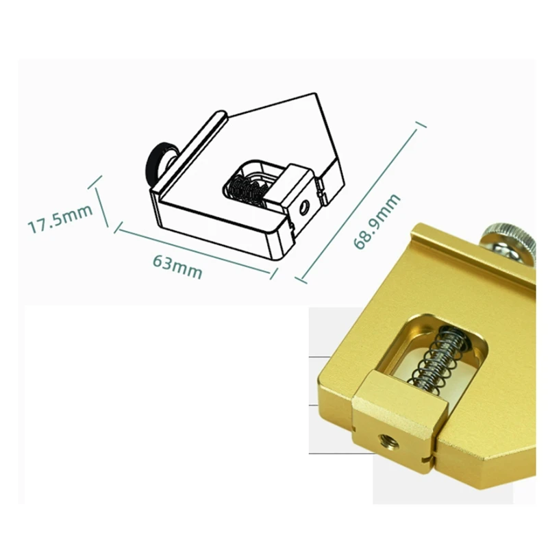 Positioning Block 45&deg;/90&deg;/135&deg; Steel Ruler Carpenter's Steel Ruler Locator Block Limit Aluminum Alloy Stop