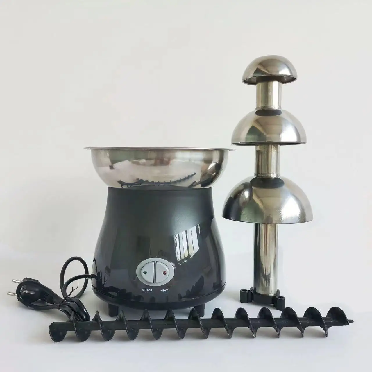 

Stainless steel four layer chocolate fountain machine hot pot pot tower waterfall magma machine export
