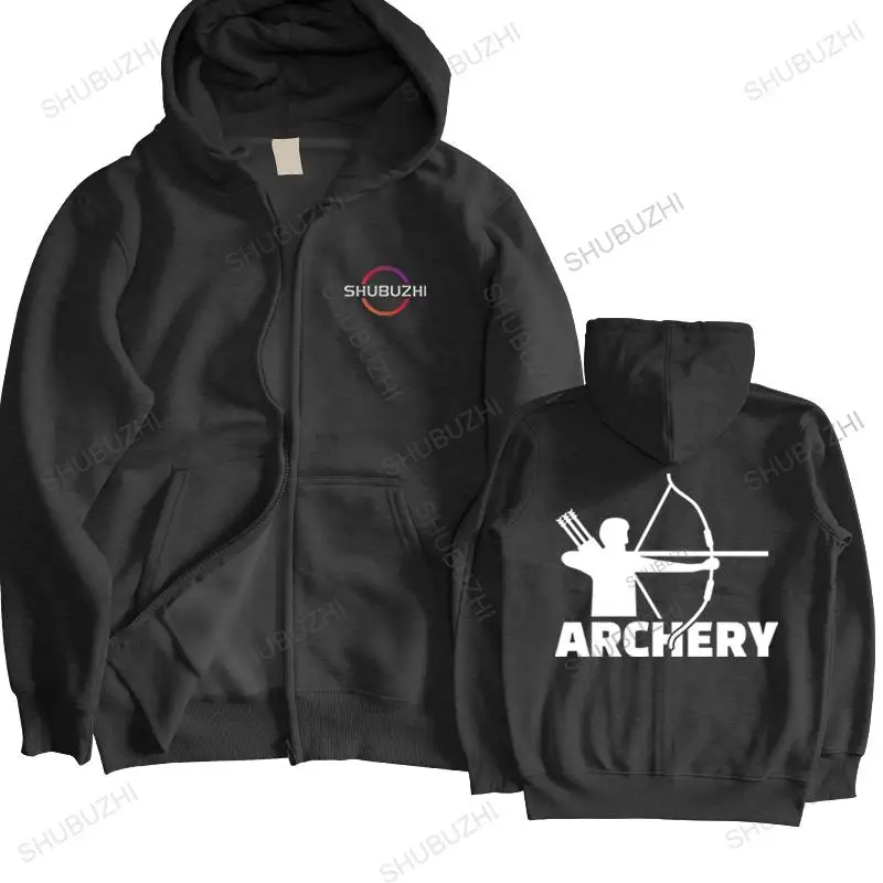 

male autumn hoodie casual loose pollover balck zipper coat ARCHERY Hot sale Fashion Unisex sweatshirts warm hoody Euro Size