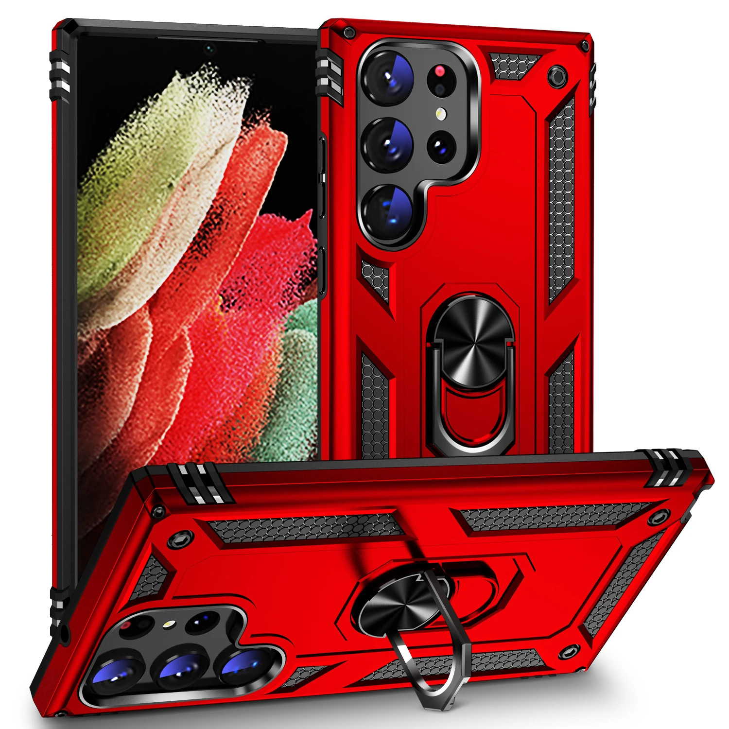 thumbnail image 1 of For Samsung Galaxy S23 S22 S21 S20 Ultra Plus S21FE S20FE Case Armor Shockproof Cover For Samsung Note20 Ultra 10Lite 10Pro, 1 of 5