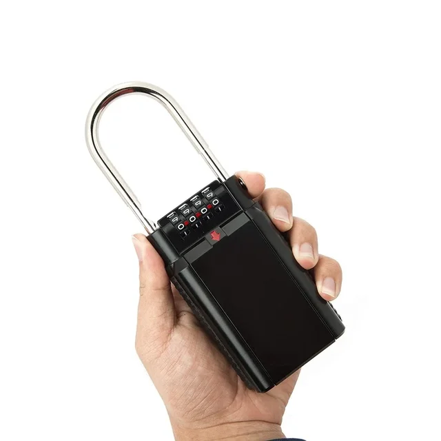 ombination Lock Box Key Storage Lock Box 4-Digit Combination Lock Waterproof Key Password Box 3