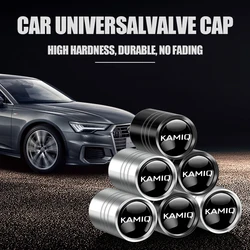 Universal Car Wheel Tire Valve Stem Covers - Sleek and Durable Design - 4pcs silver (Kamiq)
