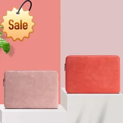 Bolsa para computador portátil feminina forro portátil manga protetora pelúcia outono e inverno bolsa para portátil com zíper computador caso
