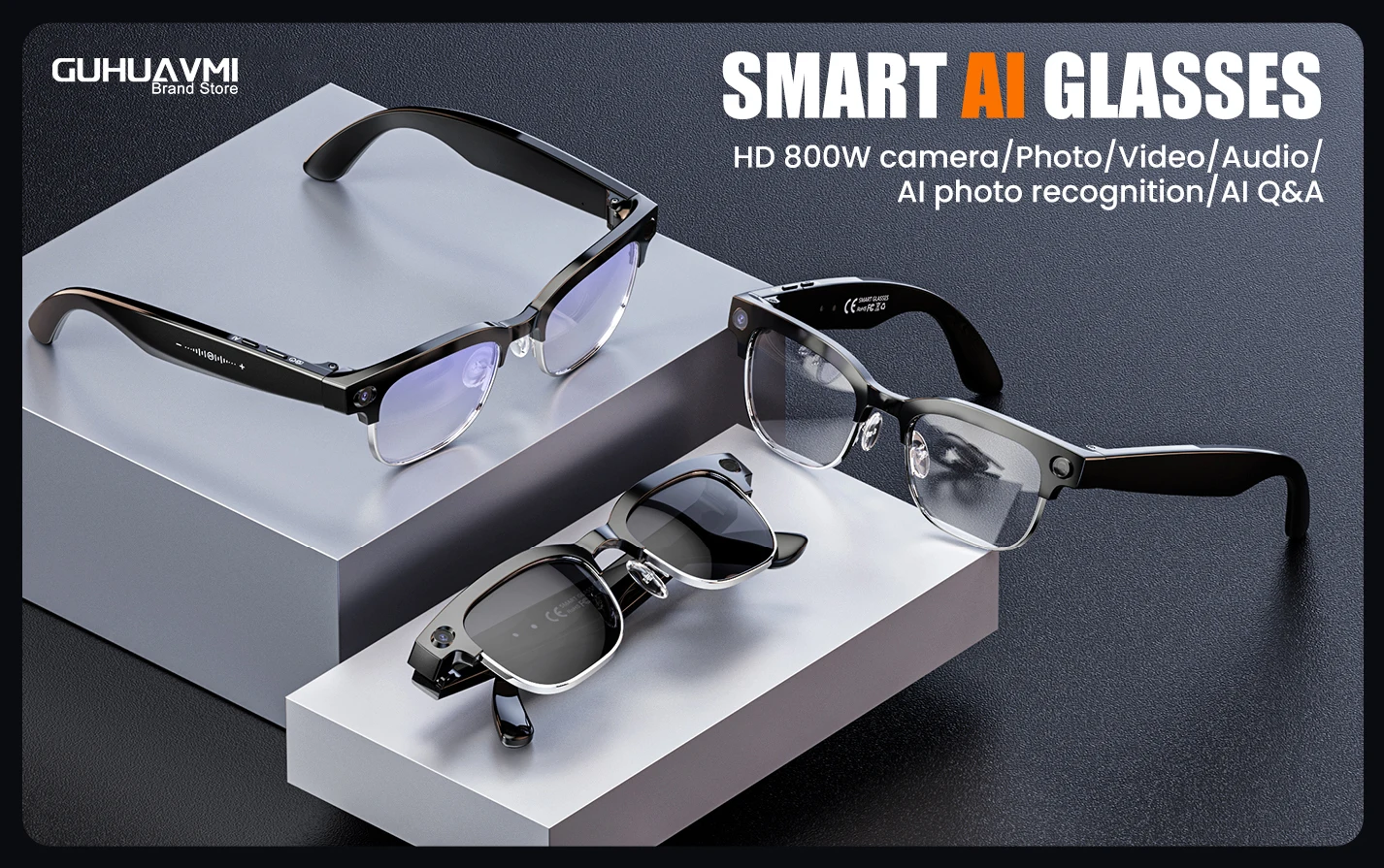 Smart Glasses With Camera Video Recording And Ai Translation_voghion.com