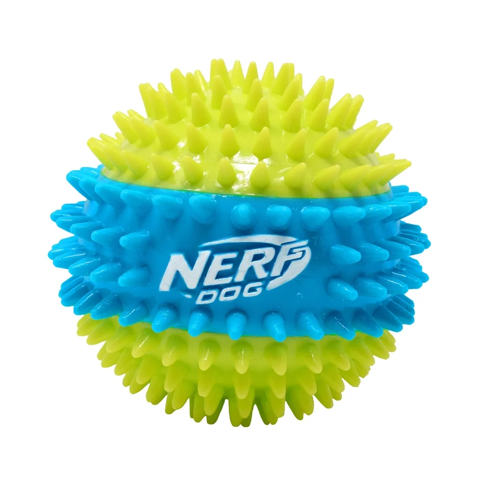 Durable TPR Spike Squeak Ball for Dogs