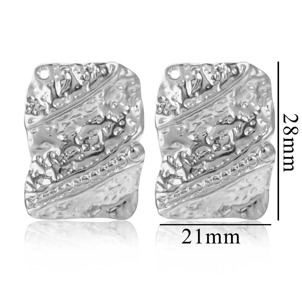 Stainless Steel Accessories Simple Geometric Ring Large Exaggerated Earrings DIY Accessories Parts Wholesale 7