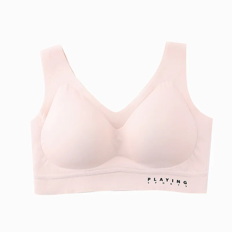 Women Seamless Sexy Bra Deep V Gathered Underwear Push Up Solid Breathable Brassiere Girls Wireless comfort Intimates Bralette