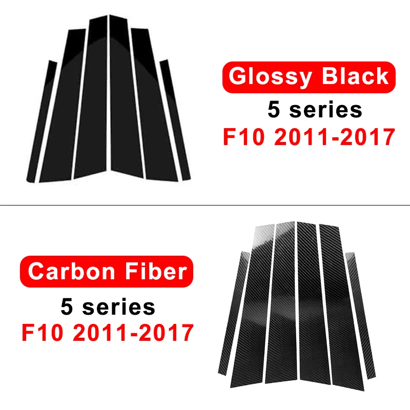 자동차 도어 필러 트림 스티커, BMW F10 E60 G30 F07 5 시리즈 520i 523i 525i 528i 530i 창 B 필러 자동차 스티커 액세서리