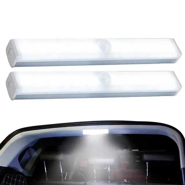 Car LED Light Motion Sensor USB Auto Interior Light LED Wireless Motion Sensor Lights Stick-On Anywhere Magnetic Night Light