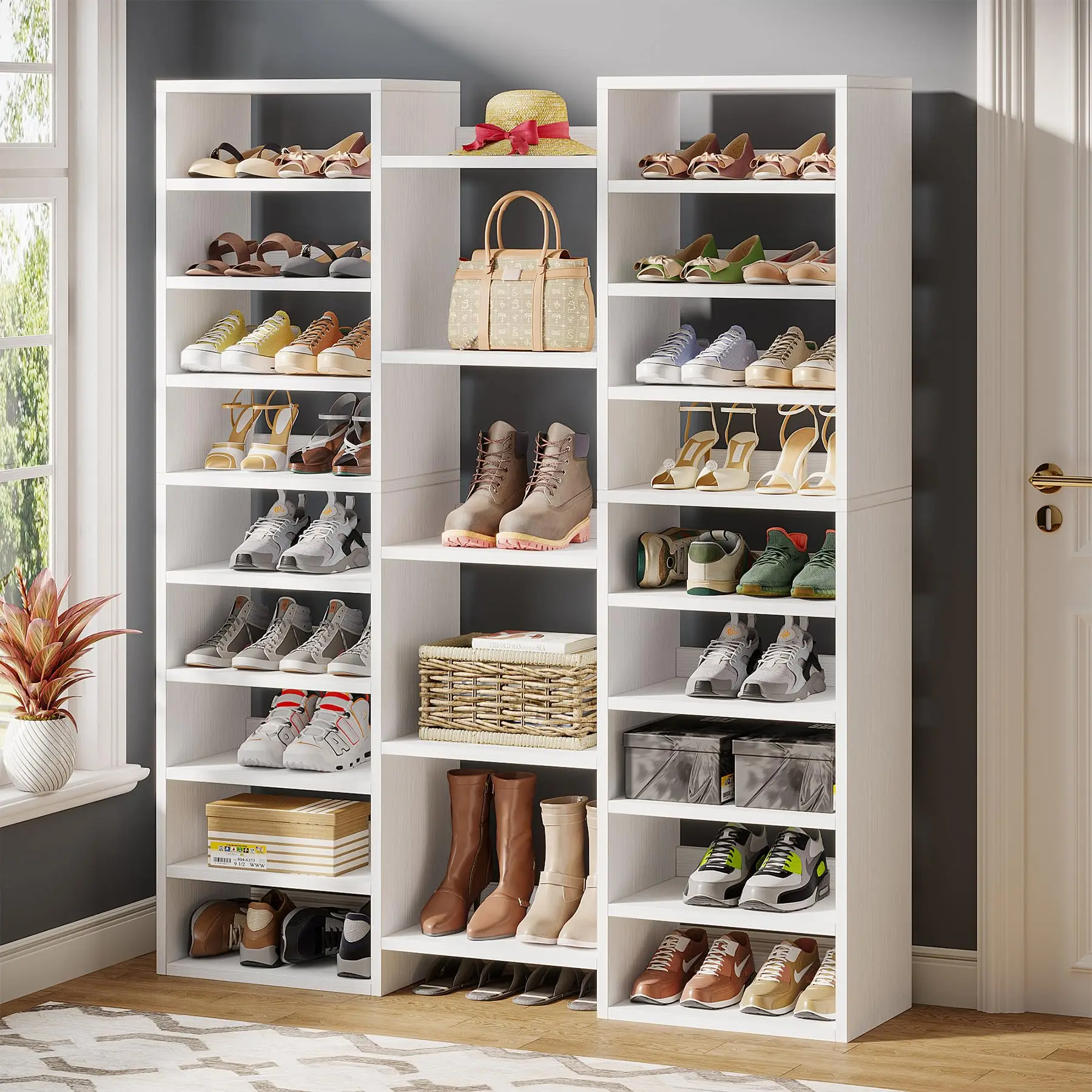 14-Tier Shoe Rack Cabinet 1