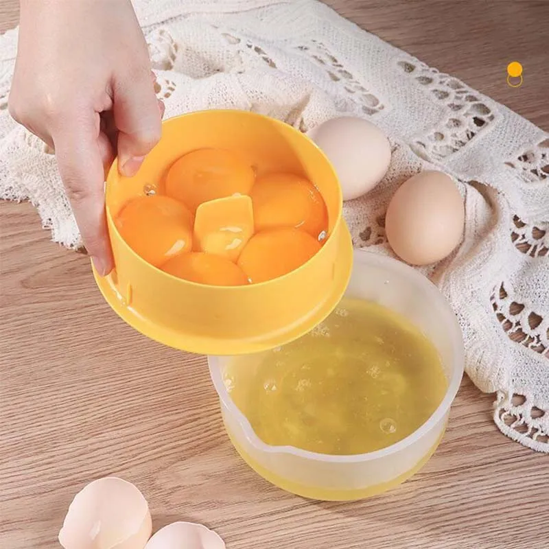 Egg White Separator White Yolk Separator Tool Yolk Filter Cooking Gadgets Egg Separating Funnel Spoon For Kitchen Baking images - 6