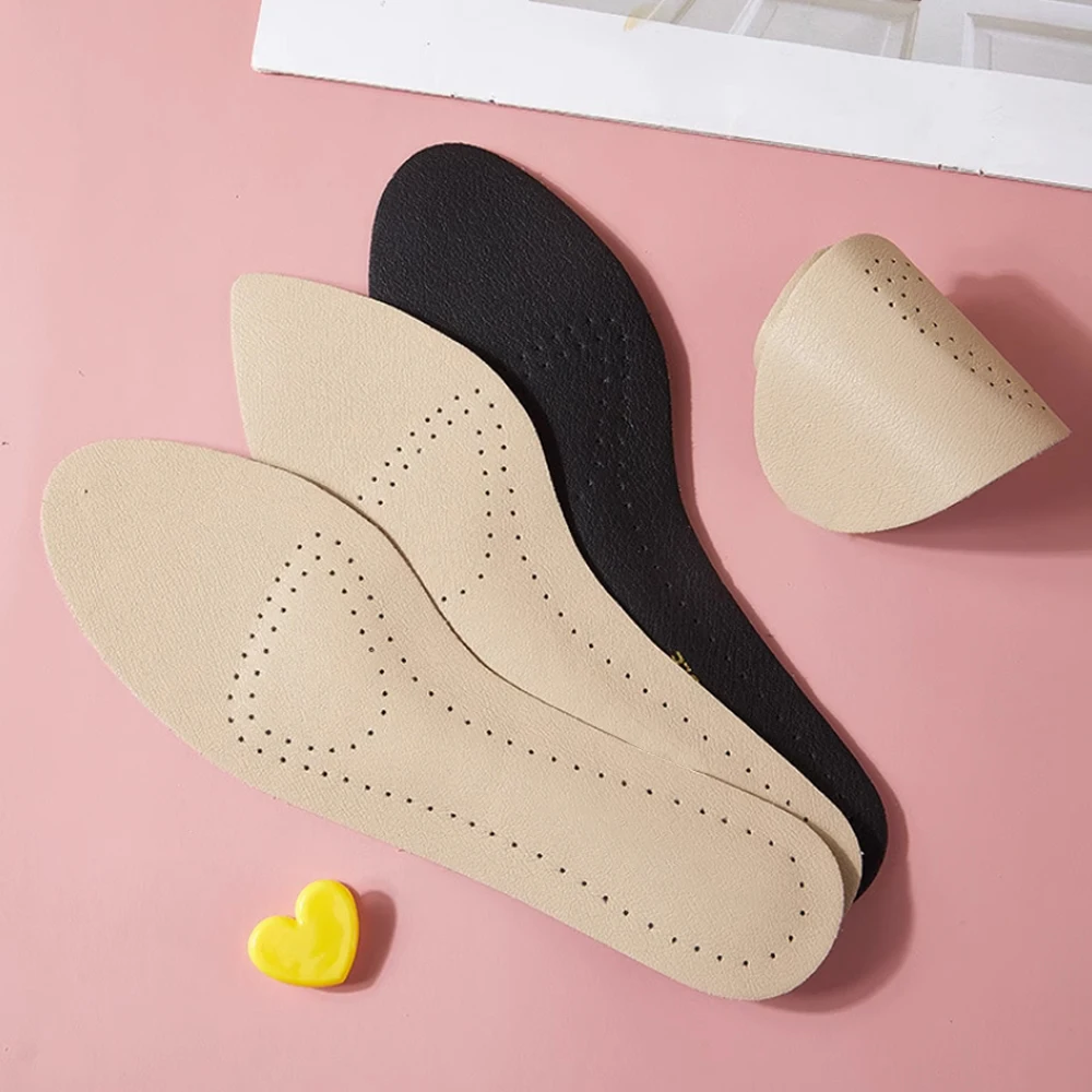 Selbst klebende Leder-Einlegesohlen für Damen High-Heels-Sandalen rutsch feste, atmungsaktive und schweiß absorbierende Schuh aufkleber – Detail 9
