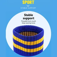 Chaussettes de football Loogdeel, chaussettes longues en coton pour adultes et enfants, chaussettes antidérapantes pour le football, le baseball, la course à pied et les sports 6