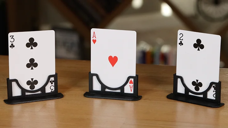 

Three Cards Monte Stand by Jeki Yoo (Gimmicks and Online Instruction) Magic Tricks Decks Close Up Performer Props Card Magia